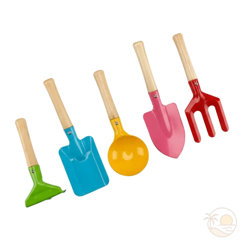 pelles de plage multicolores