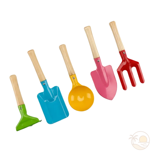 pelles de plage multicolores