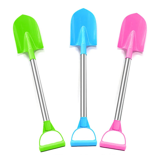 pelles plage metal vert bleu rose