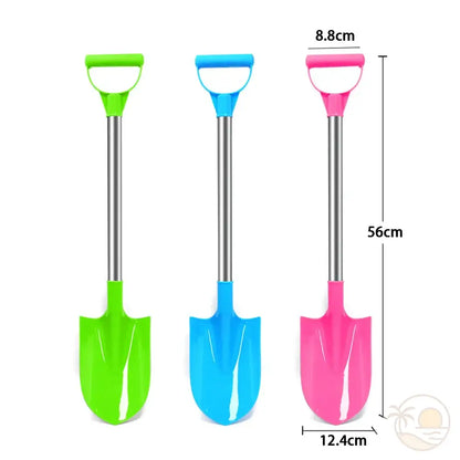 pelles plage metal vert bleu rose dimensions