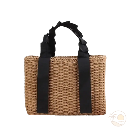 petit panier de plage noir 1