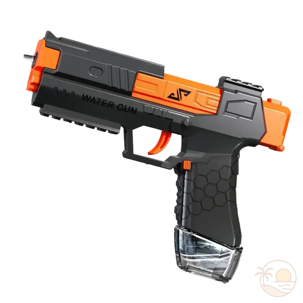 petit pistolet a eau noir et orange
