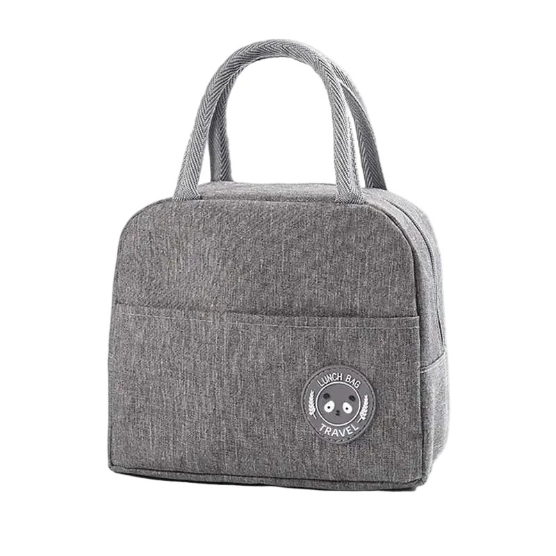 petit sac isotherme gris