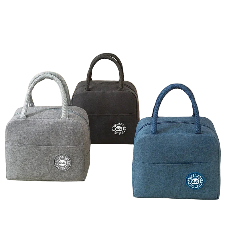petit sac isotherme gris noir bleu marine