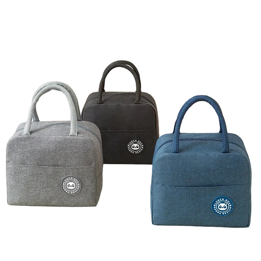 petit sac isotherme gris noir bleu marine