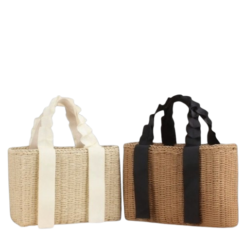 petits paniers de plage blanc noir