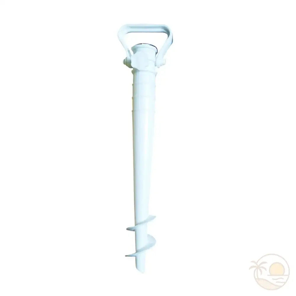 pied de parasol à visser plage blanc