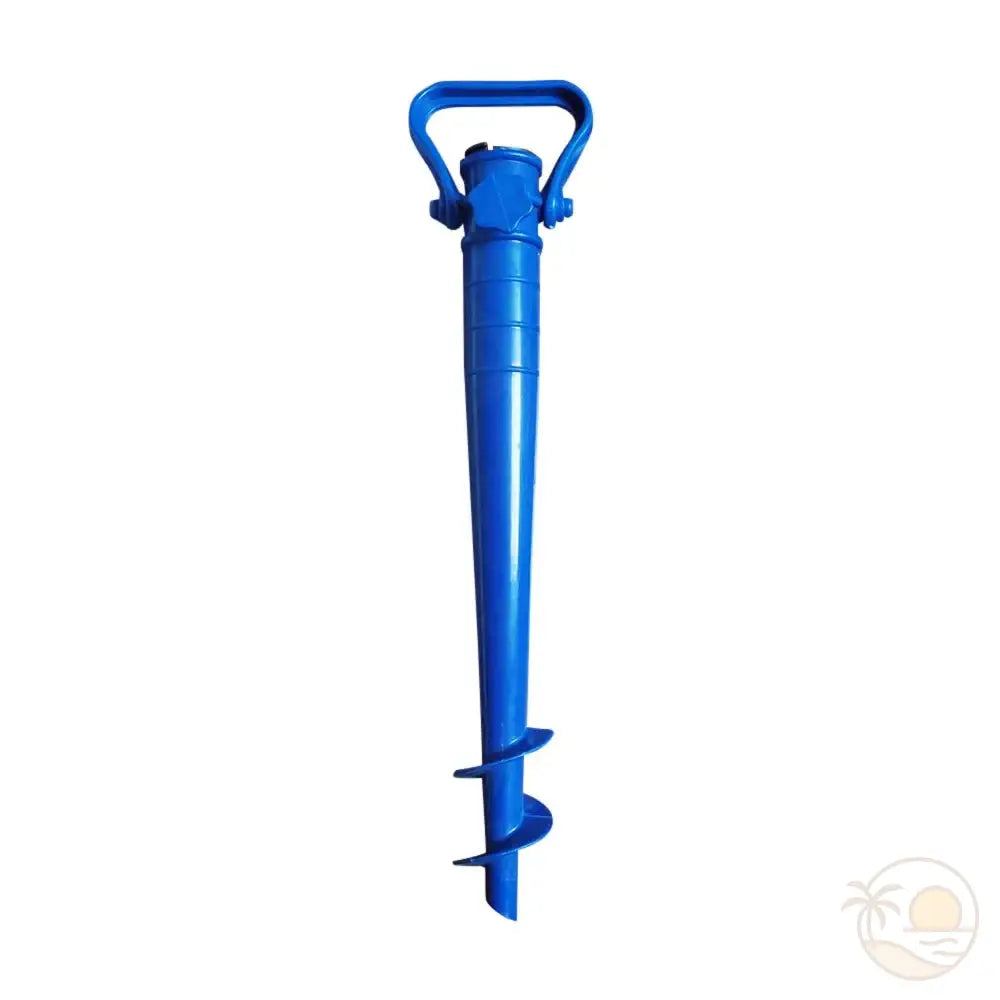 pied de parasol à visser plage bleu