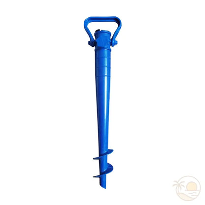 pied de parasol à visser plage bleu