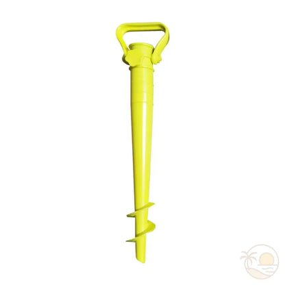 pied de parasol à visser plage jaune