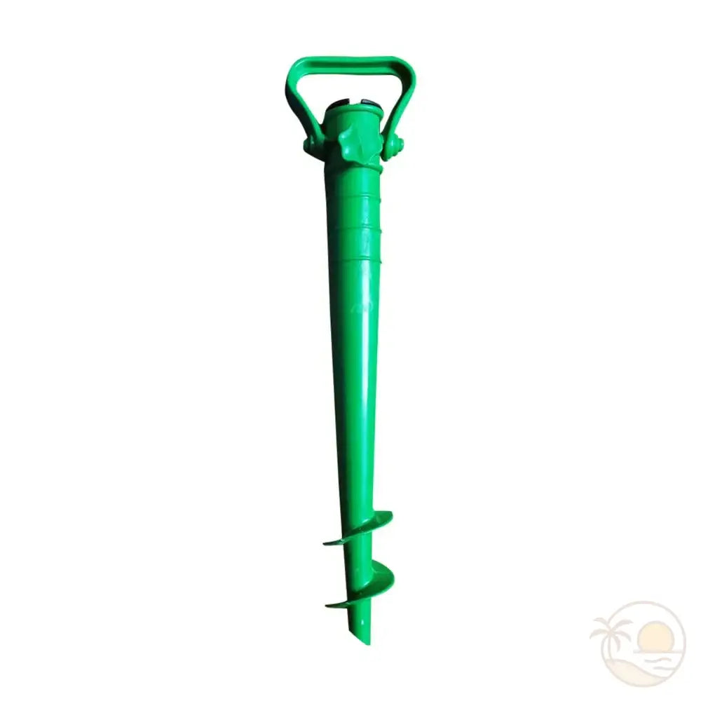 pied de parasol à visser plage vert