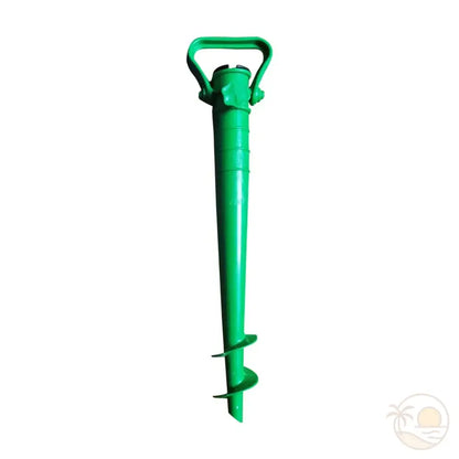 pied de parasol à visser plage vert