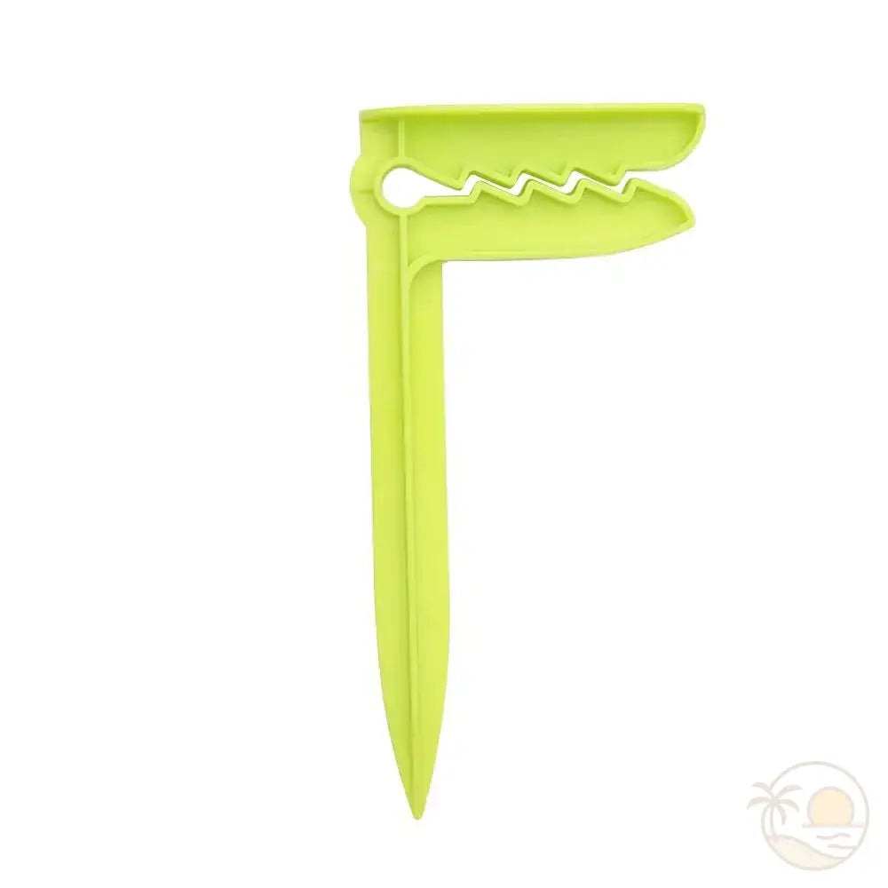 pince serviette de plage vert