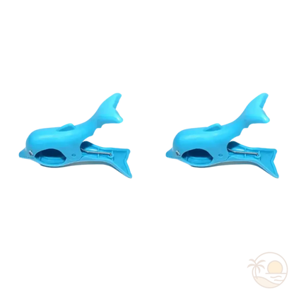 pinces serviette de plage dauphins