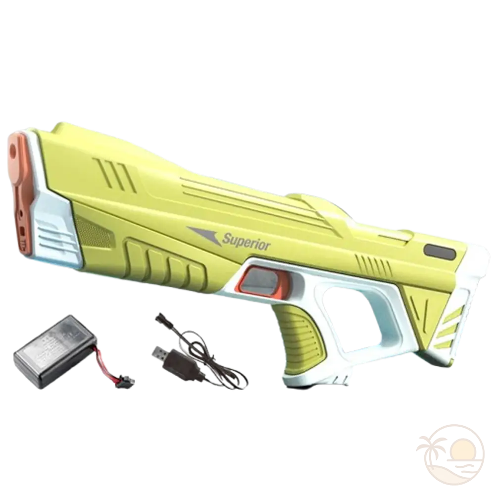 pistolet a eau a batterie vert