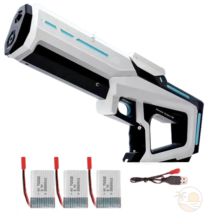 pistolet a eau electrique blanc 3 batteries