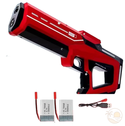 pistolet a eau electrique rouge 2 batteries