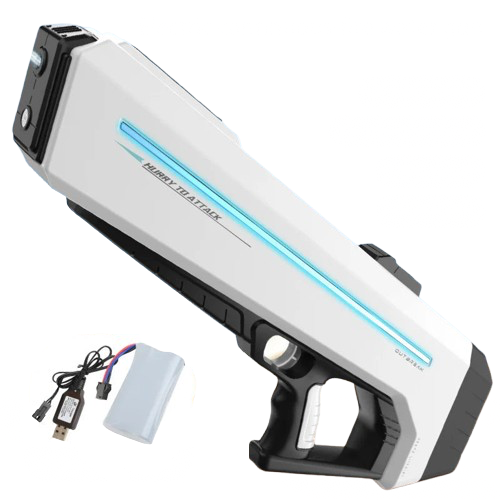 pistolet a eau geant blanc