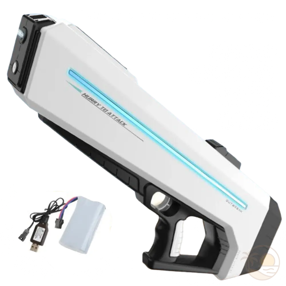 pistolet a eau geant blanc