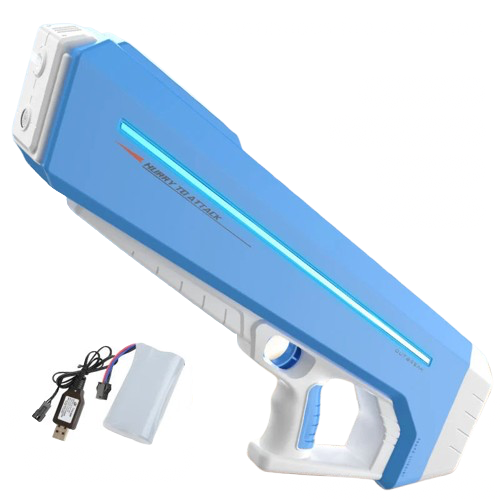 pistolet a eau geant bleu