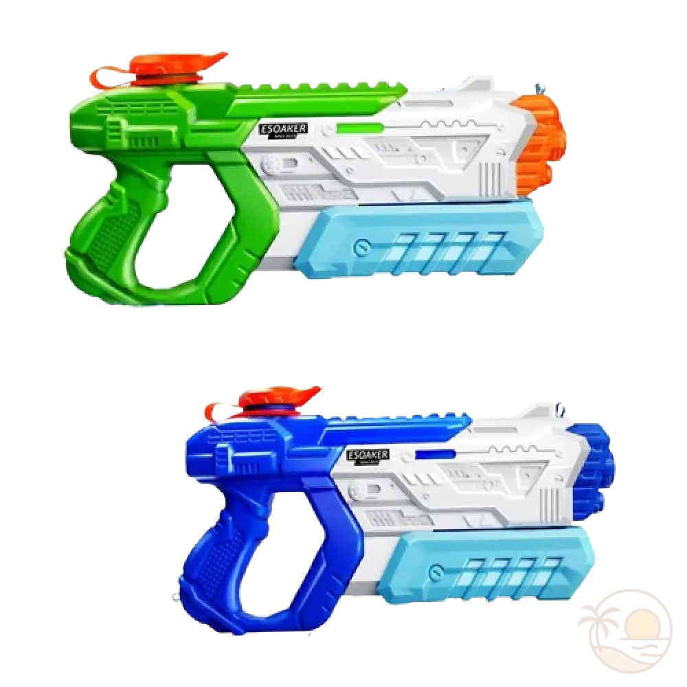 pistolets a eau bleu vert