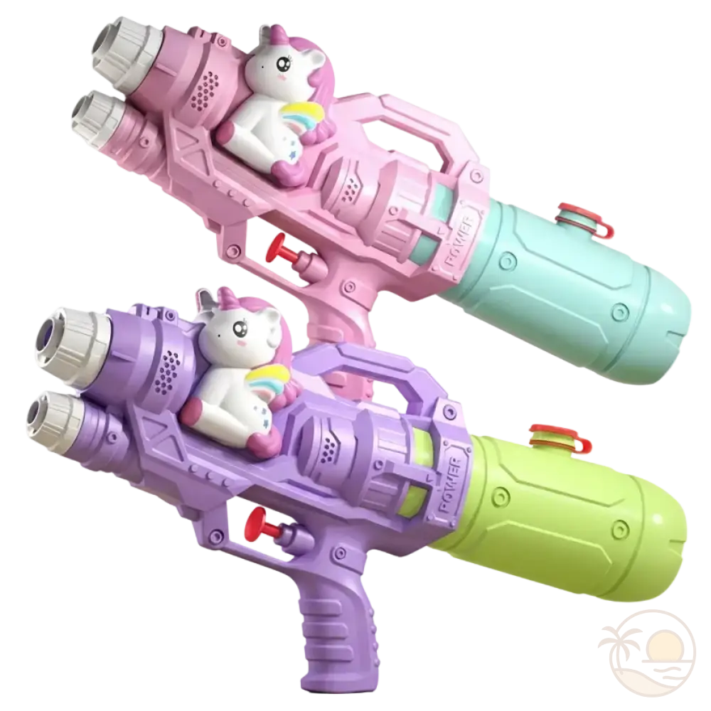 pistolets a eau licorne rose violet