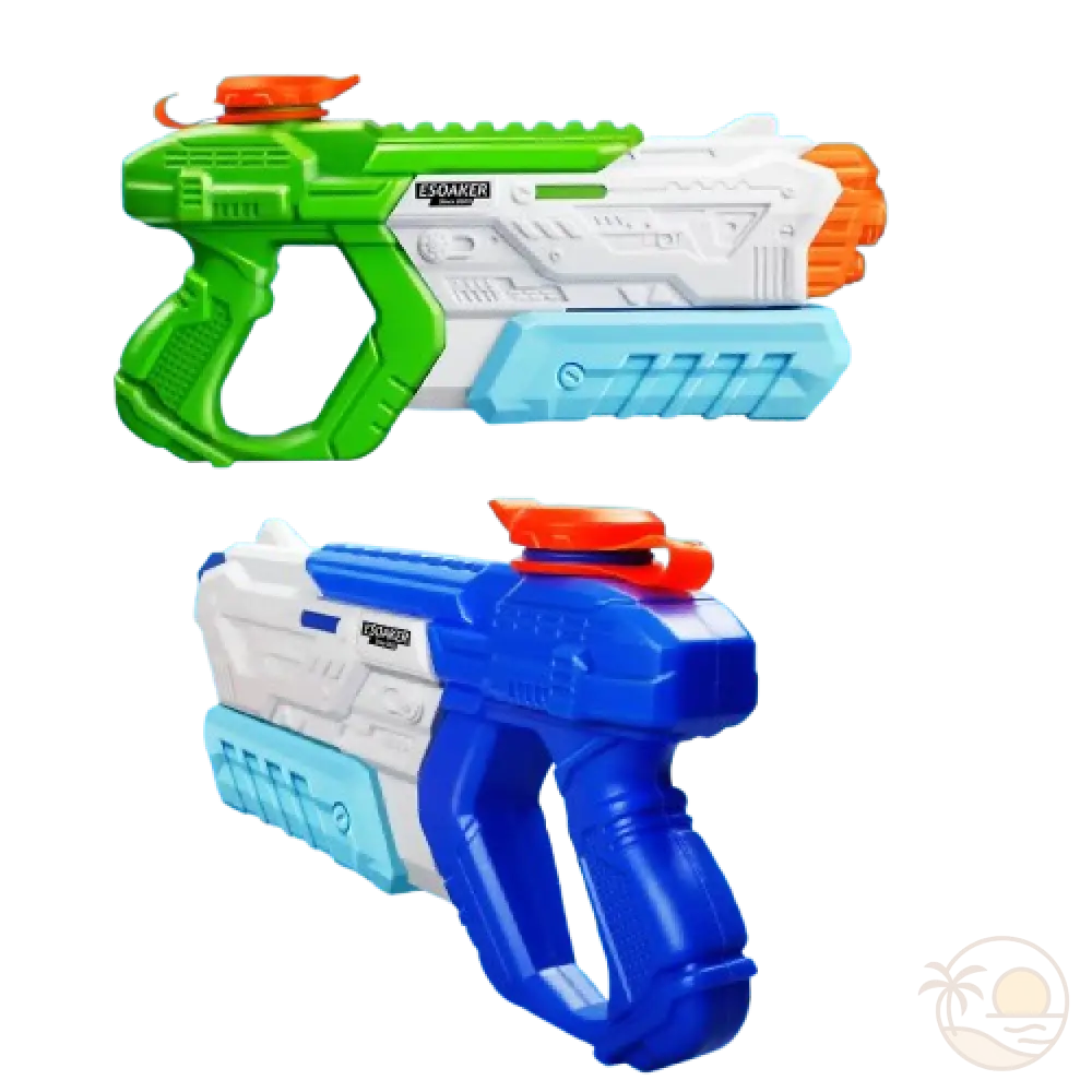 pistolets a eau vert bleu