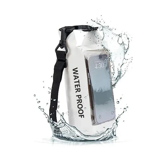pochette etanche pour la plage blanc eau
