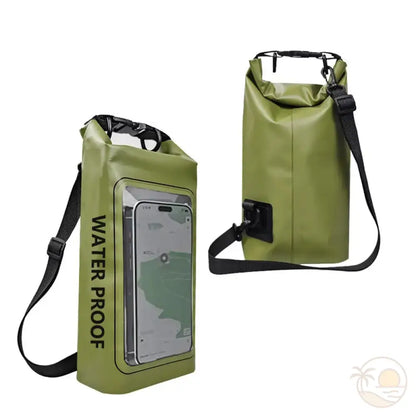 pochette etanche pour la plage vert