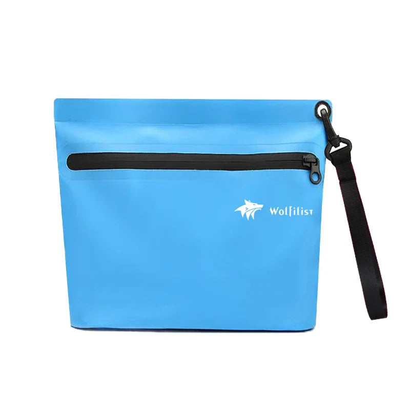 pochette hermetique plage bleu