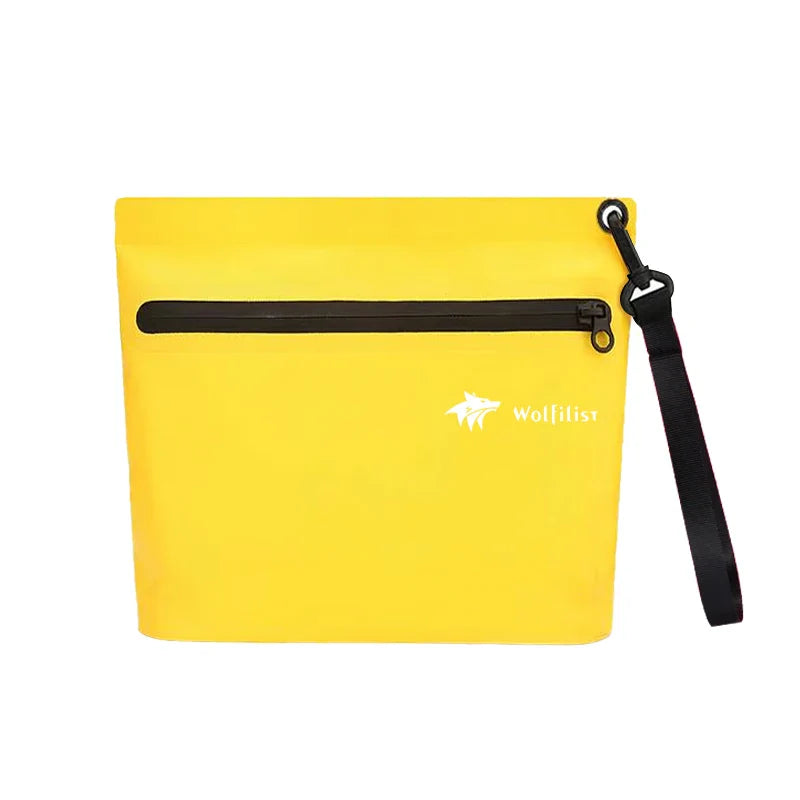 pochette hermetique plage jaune