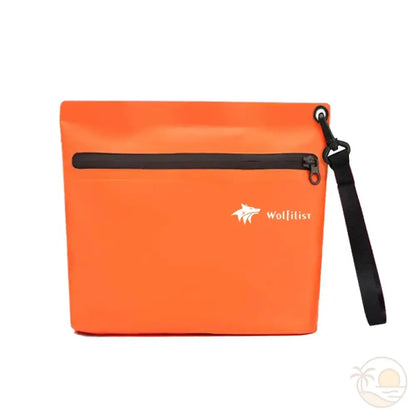 pochette hermetique plage orange