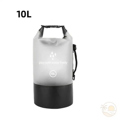 pochette plage etanche blanc 10 L