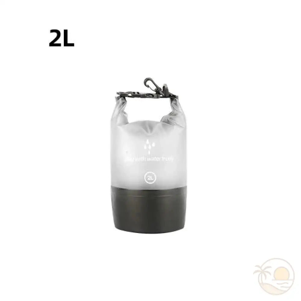 pochette plage etanche blanc 2 L