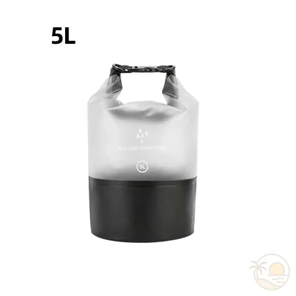 pochette plage etanche blanc 5 L