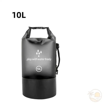 pochette plage etanche noir 10 L