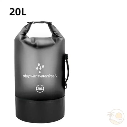 pochette plage etanche noir 20 L