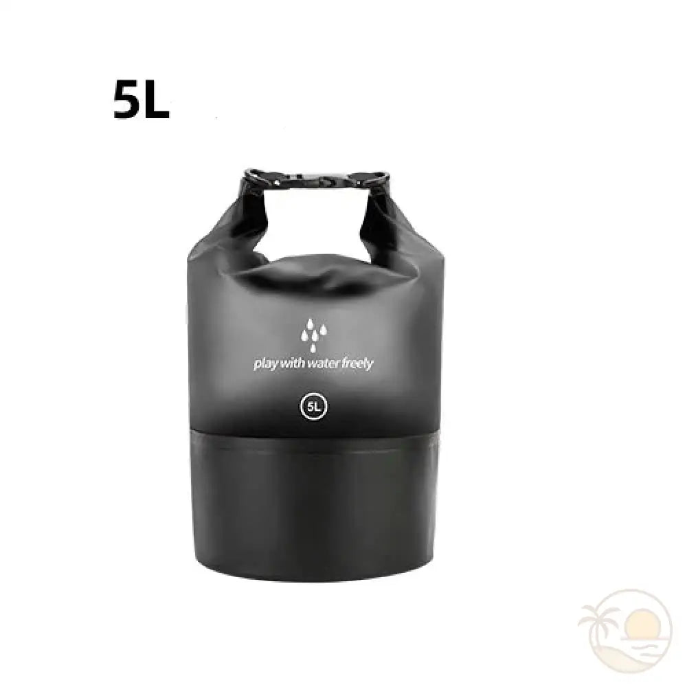 pochette plage etanche noir 5 L