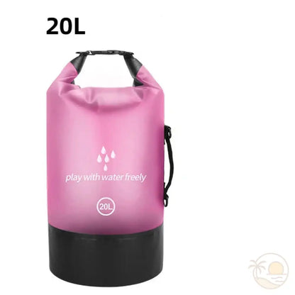 pochette plage etanche rose 20 L