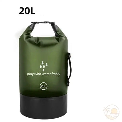 pochette plage etanche vert 20 L