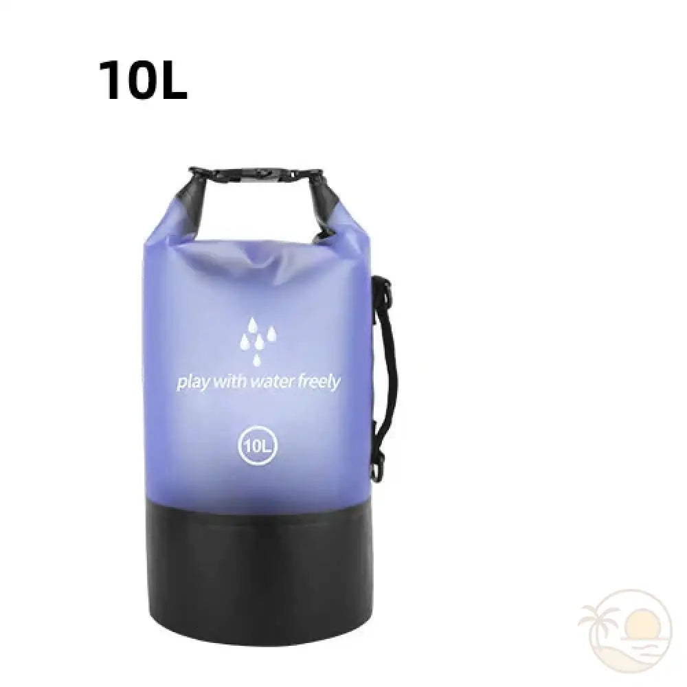 pochette plage etanche violet 10 L