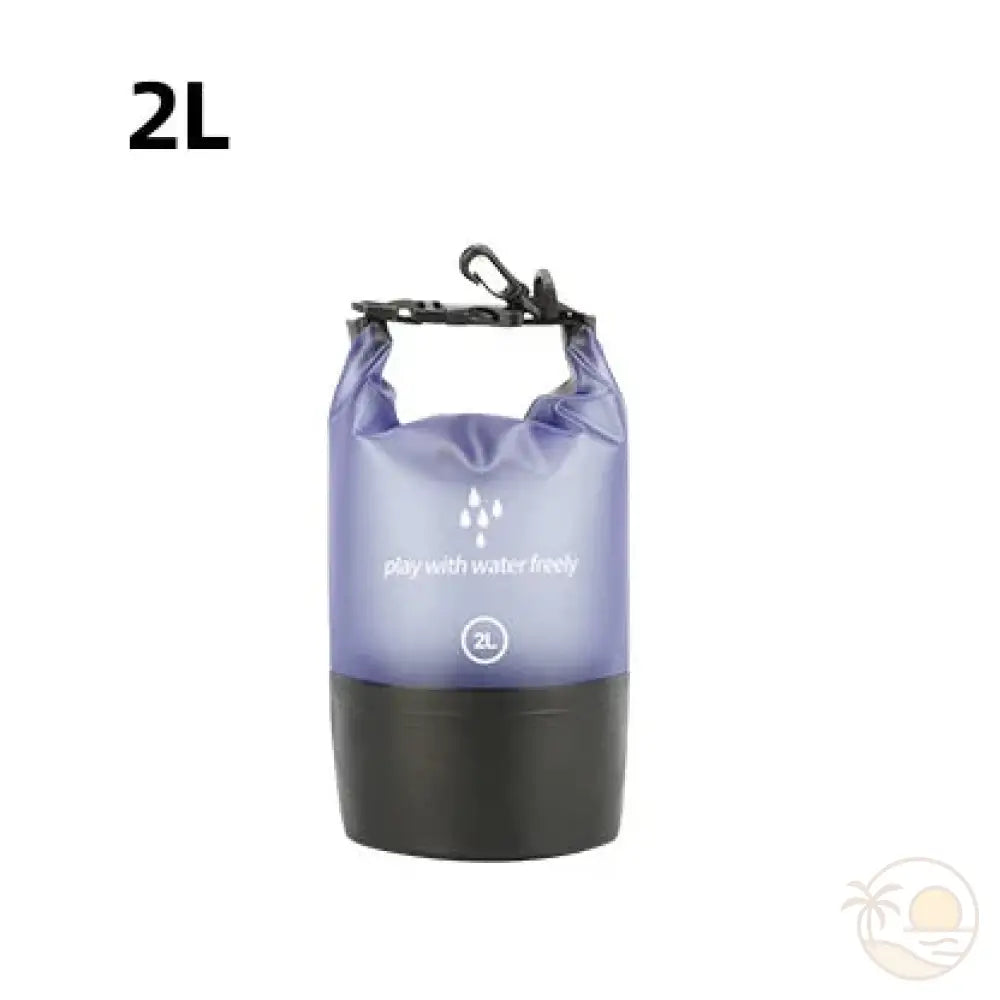 pochette plage etanche violet 2 L