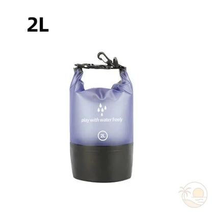 pochette plage etanche violet 2 L