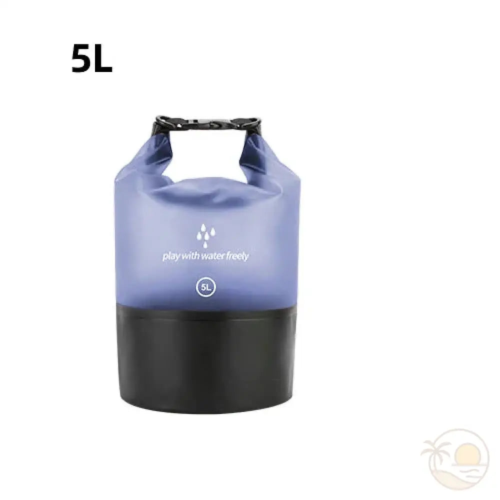 pochette plage etanche violet 5 L