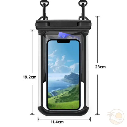 pochette telephone plage noir dimensions