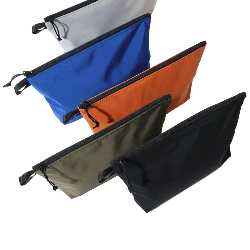 pochettes de plage beige bleu orange vert noir