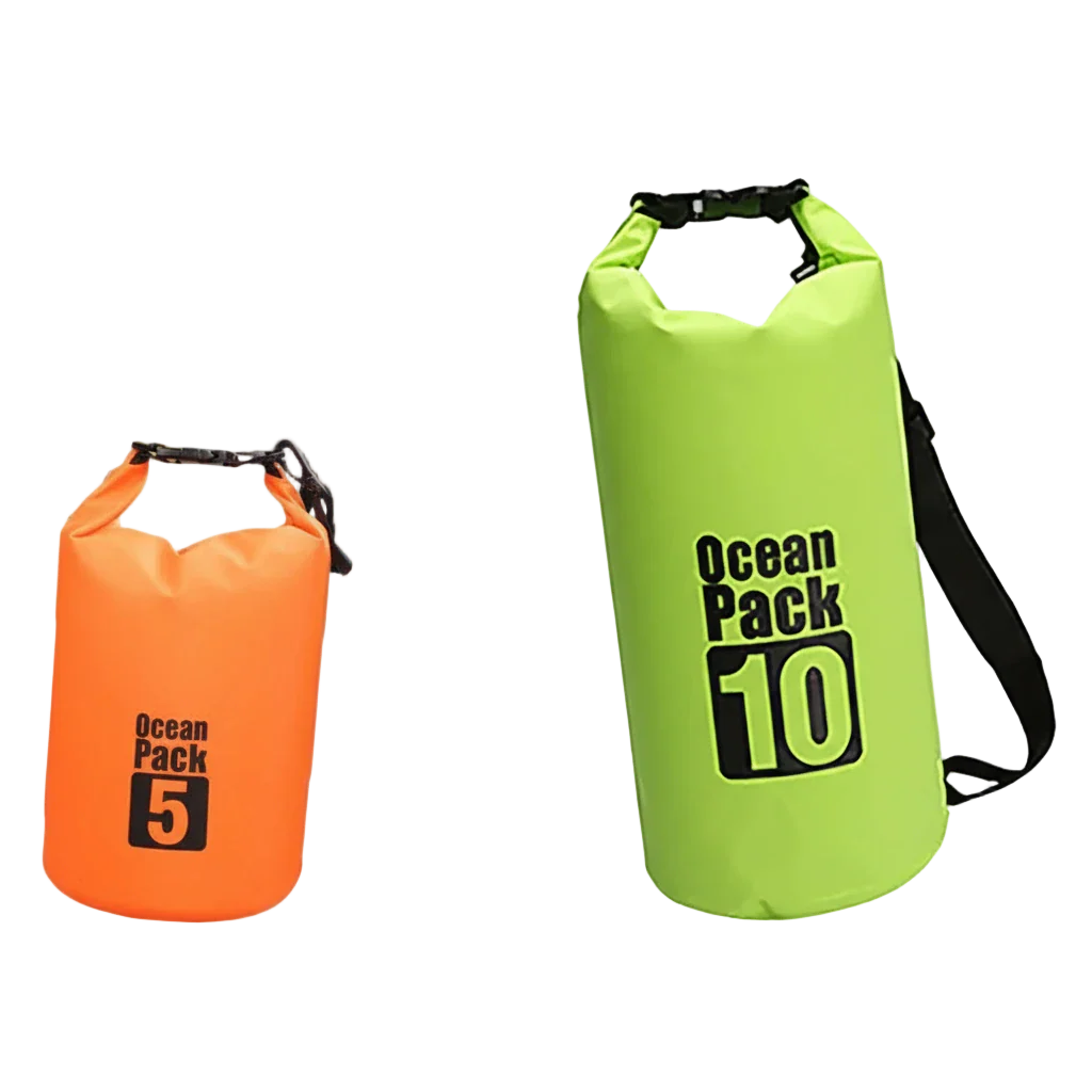 pochettes de plage orange vert