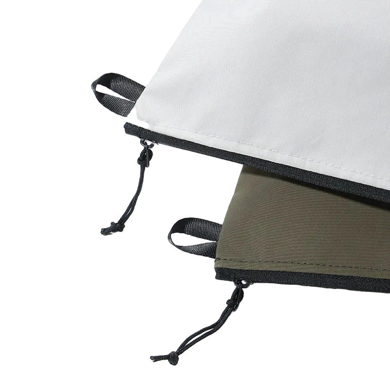 pochettes de plage vert beige fermeture