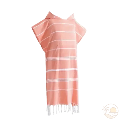 poncho de bain plage orange