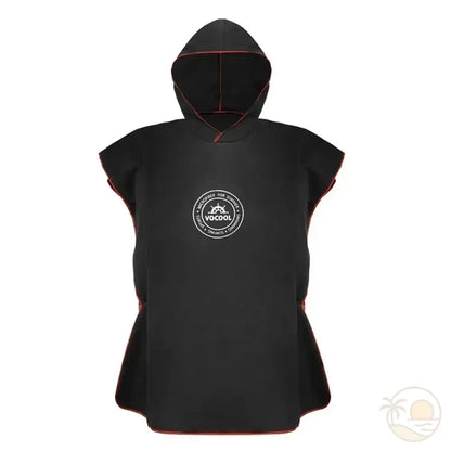 poncho de plage enfant noir